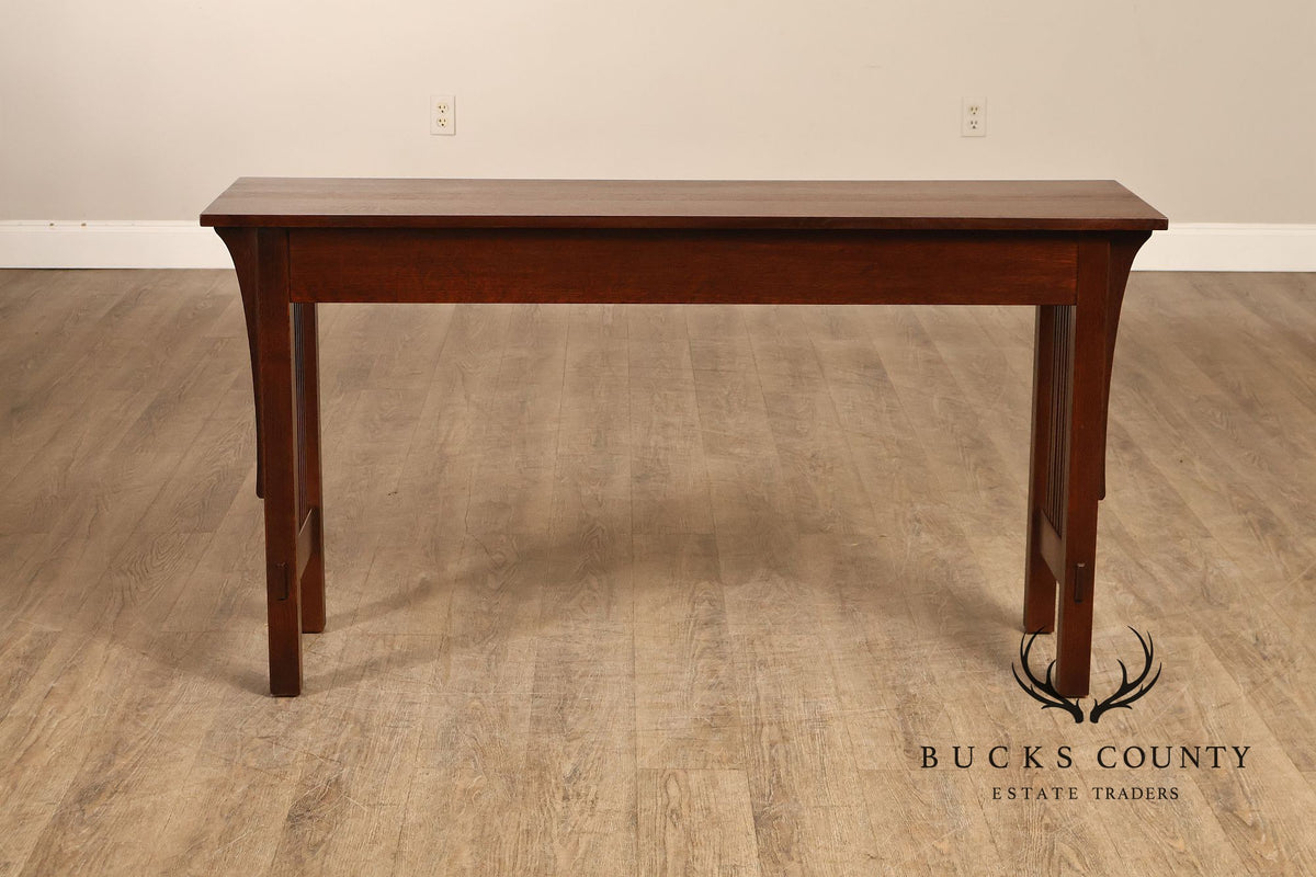 Stickley Mission Collection Oak Sofa Table