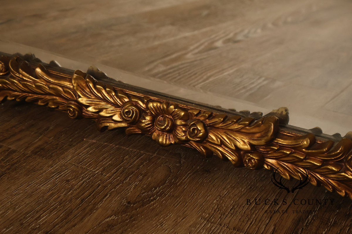 Rococo Revival Giltwood Beveled Wall Mirror