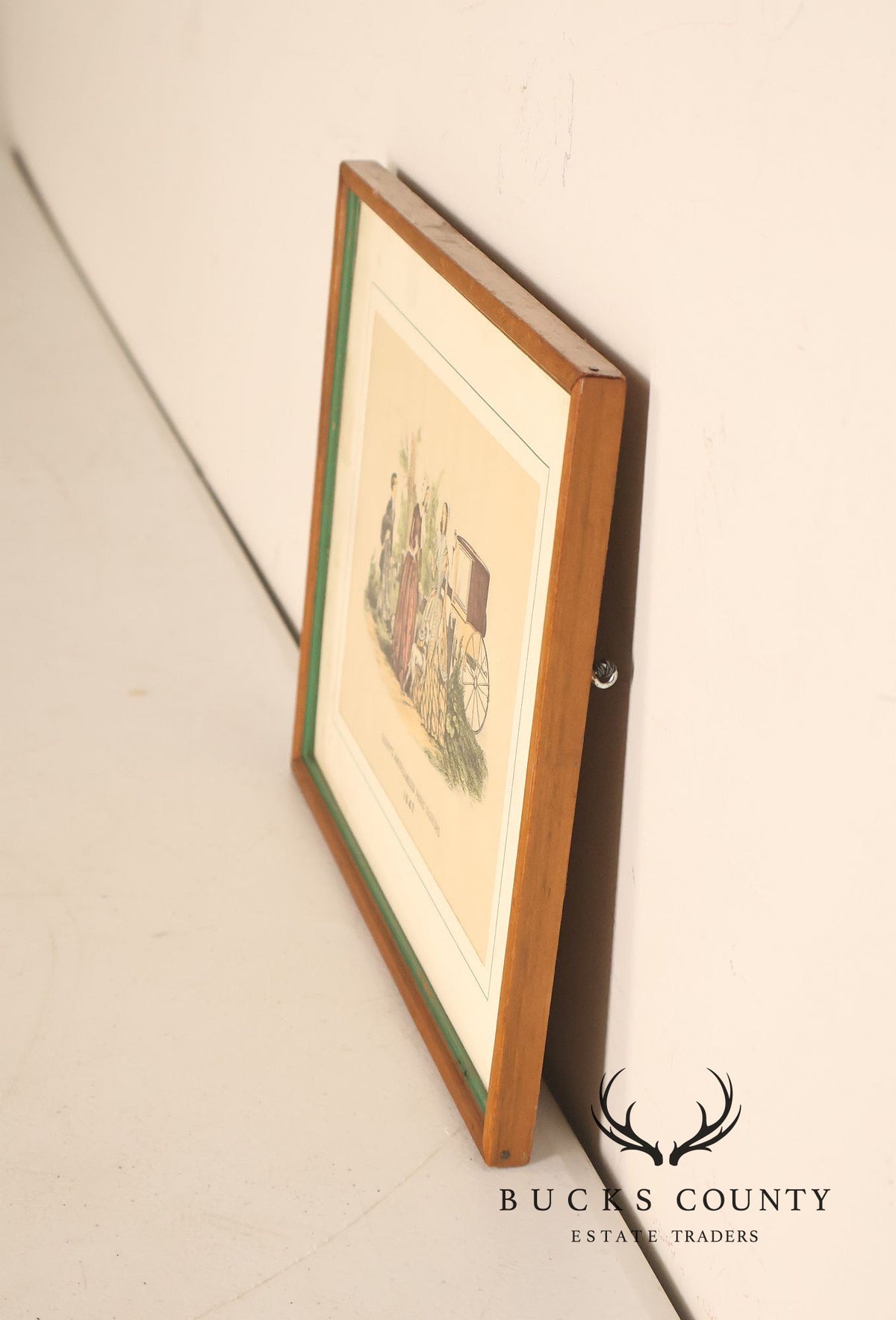 Antique Framed Print, 'Godey's Americanized Paris Fashions, 1847'
