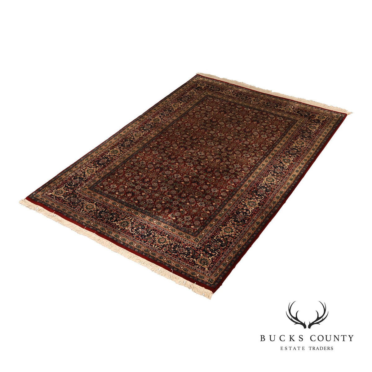 Persian Style Hand Knotted  Wool Area Rug