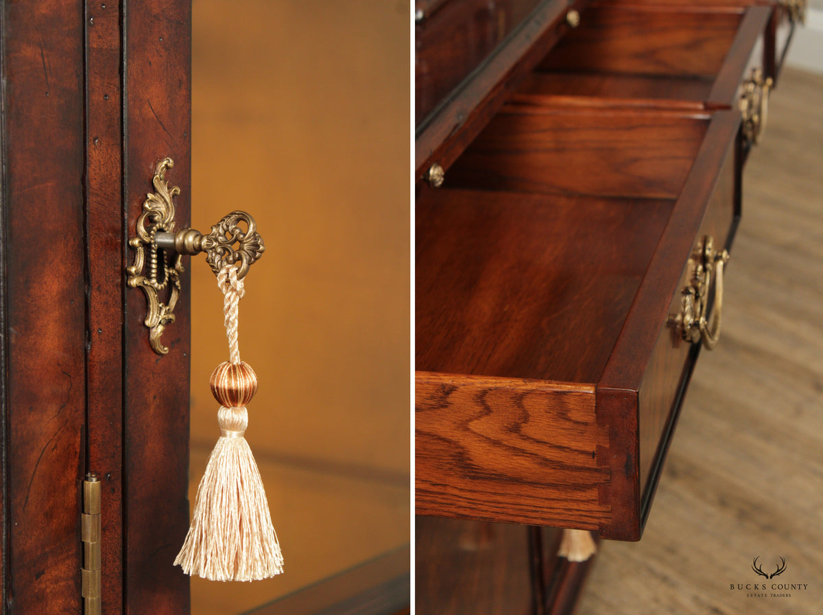Althorp Living History Architectural Mahogany Display Cabinet With Interior Spiral Staircase