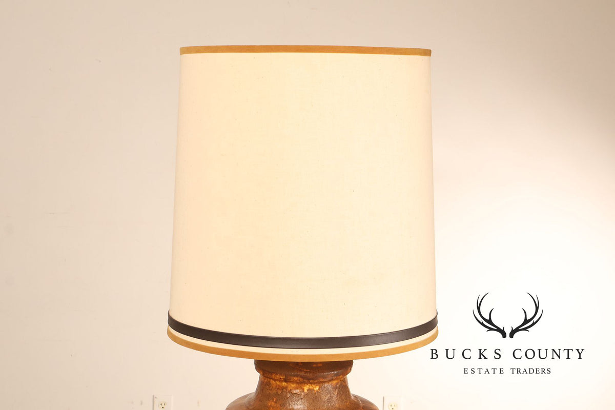 Mid Century Modern Glazed Ceramic Table Lamp