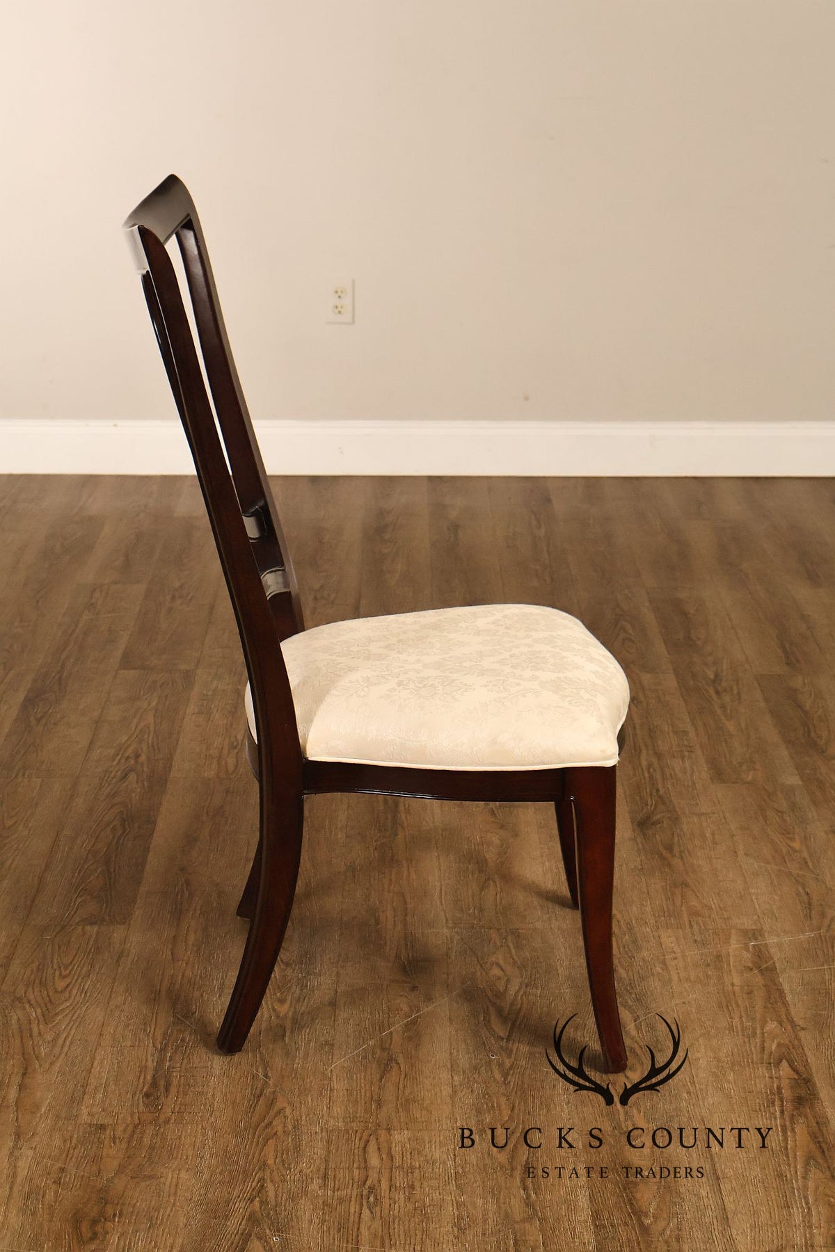 Thomasville Transitional Style Set of Eight Loop Back Dining Chairs