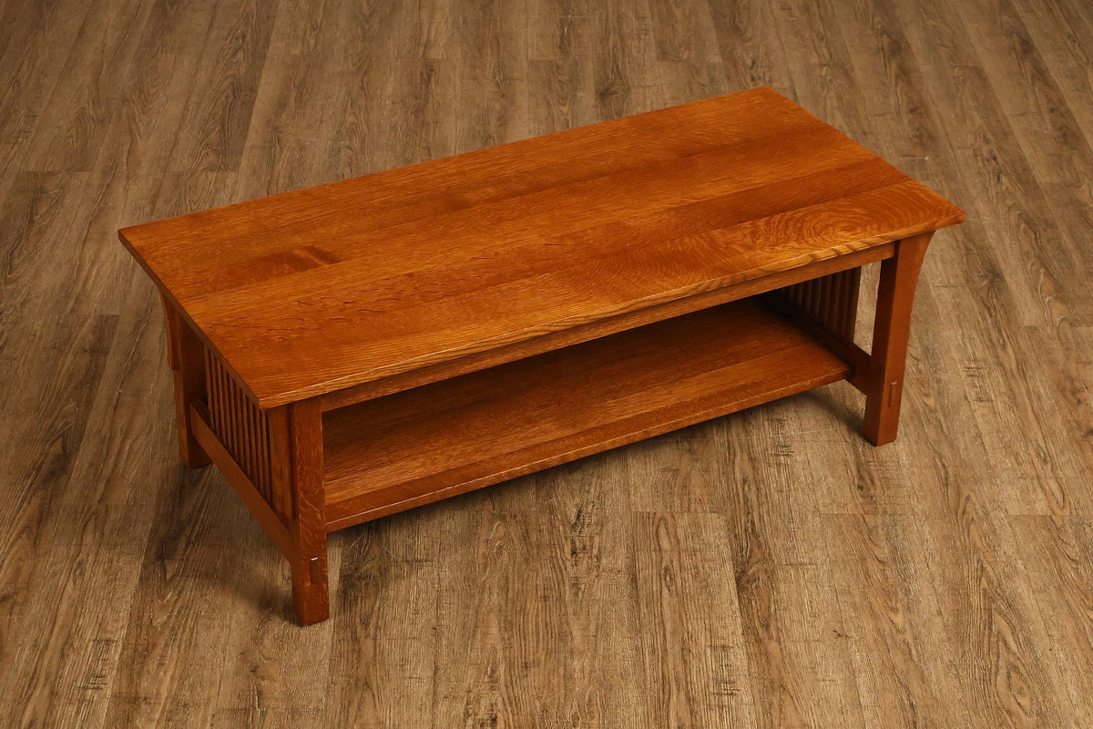 Stickley Mission Collection Oak Spindle Coffee Table