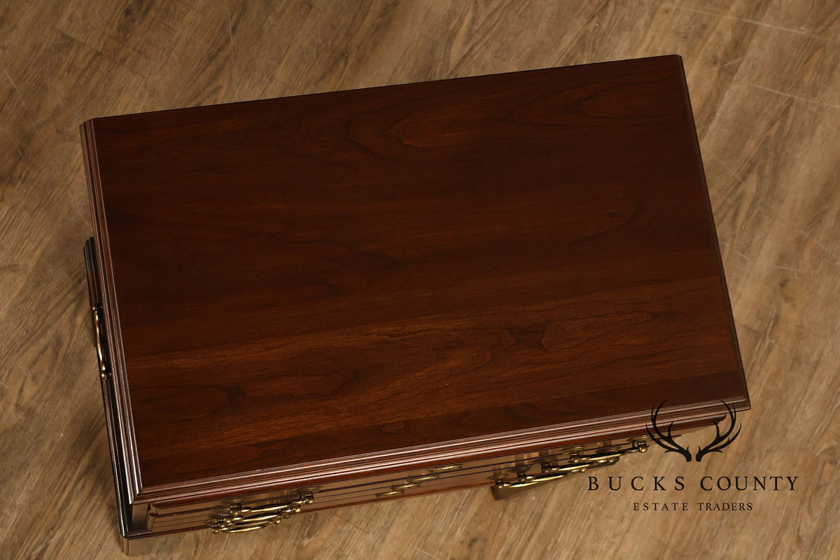 Ethan Allen 'Georgian Court' Cherry Silver Chest
