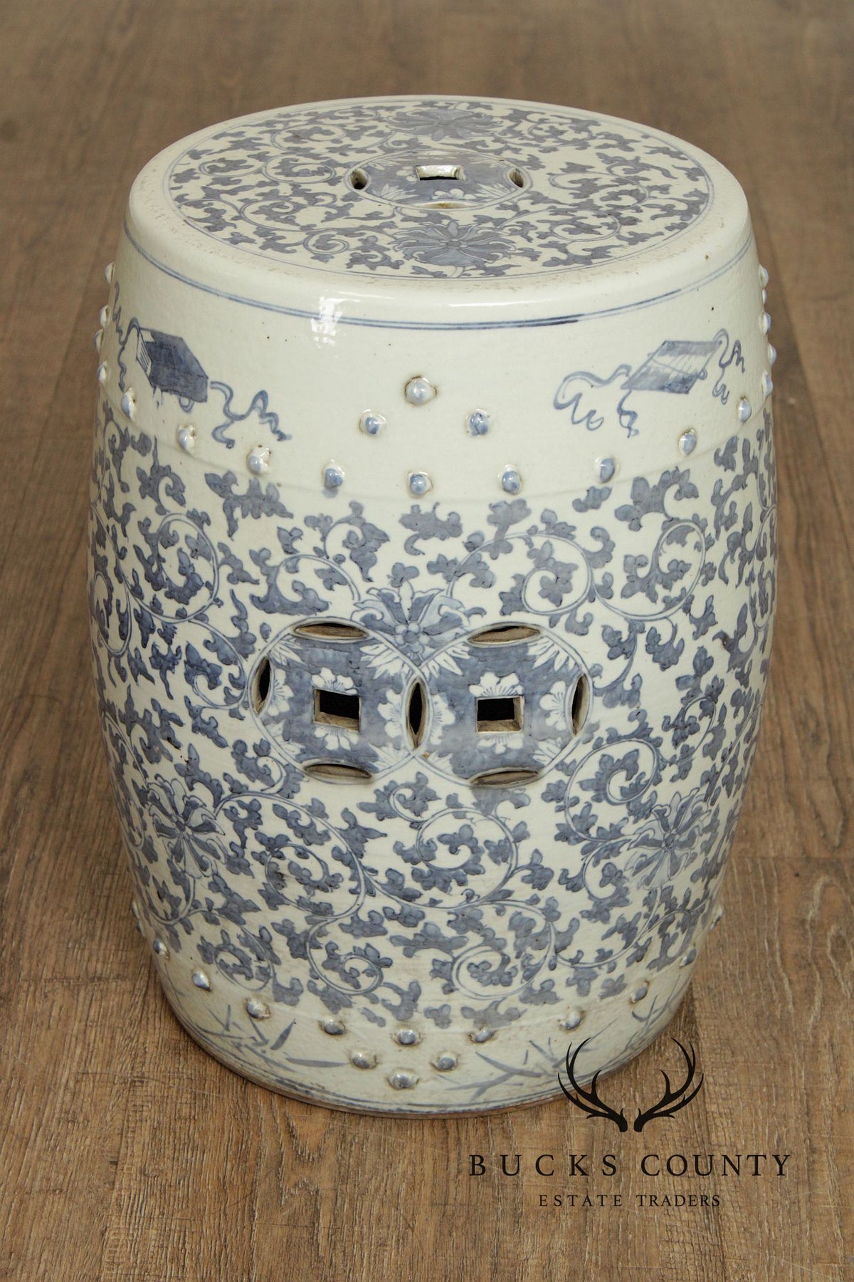 Chinese Blue and White Porcelain Garden Seat