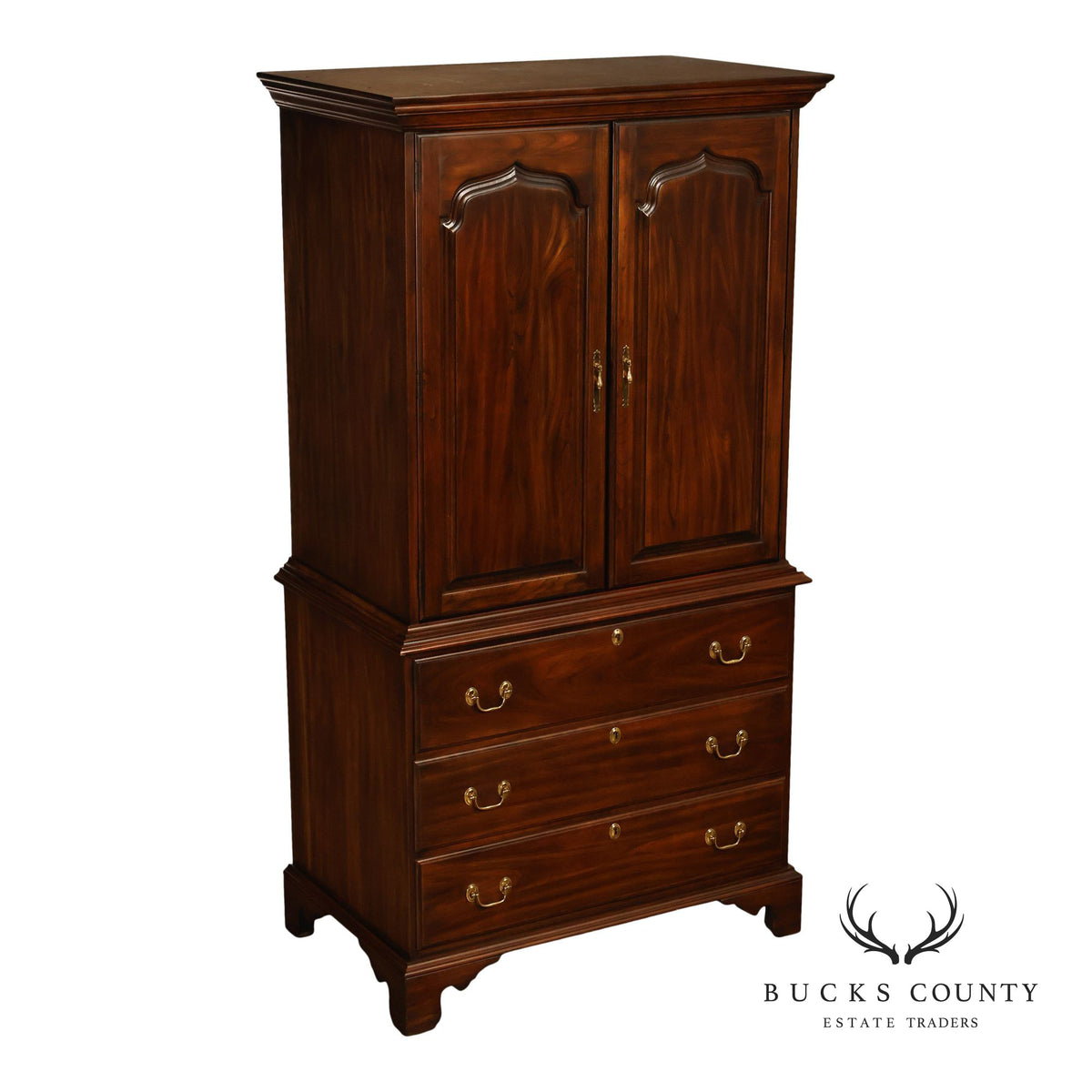 Harden Chippendale Style Cherry Armoire