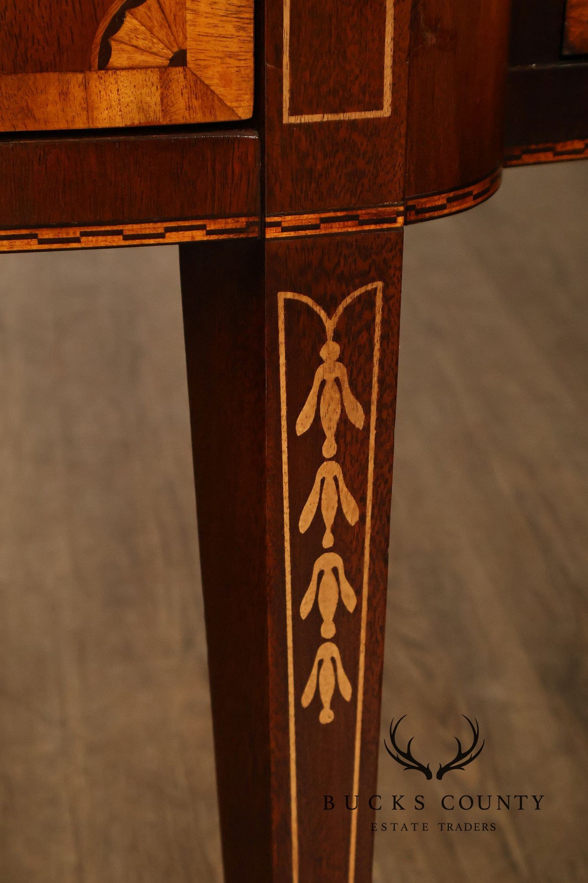 Hickory Federal Style Inlaid Mahogany Sideboard