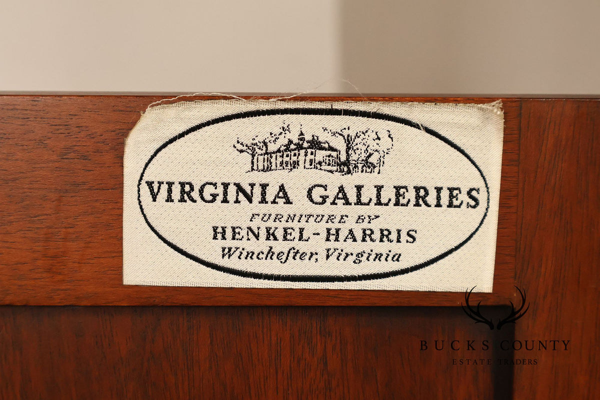 Henkel Harris Solid Mahogany Federal Style Corner Cabinet