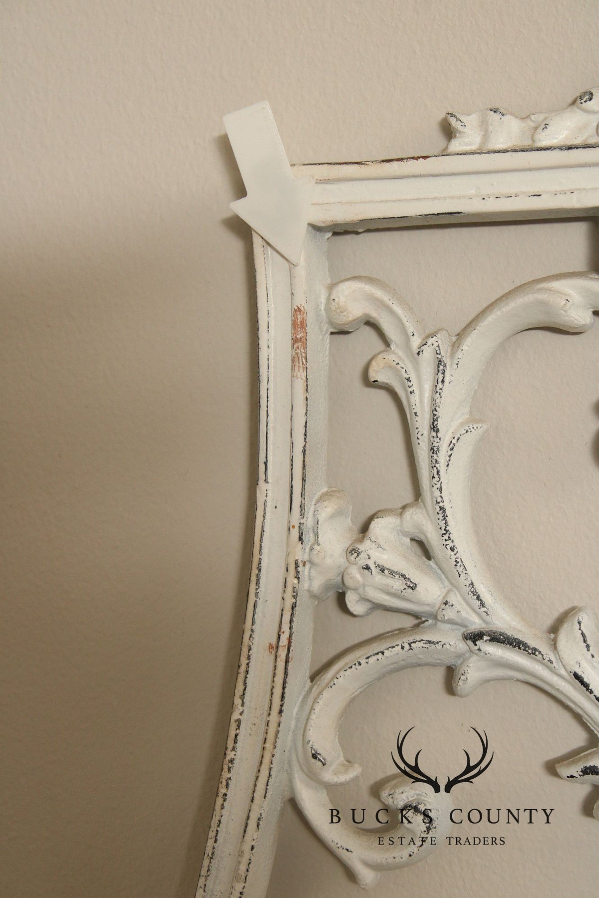 Rococo Style Ornate Metal King Headboard