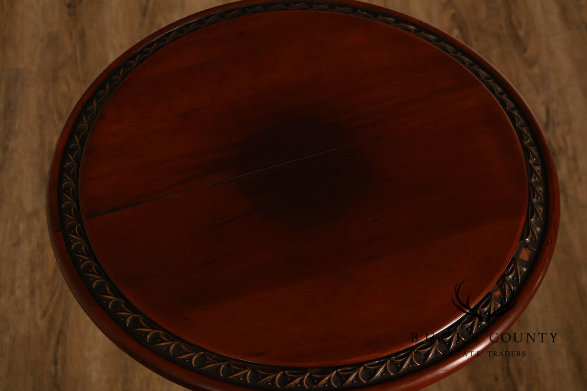 Baroque Revival Style Mahogany Carved Pedestal Stand
