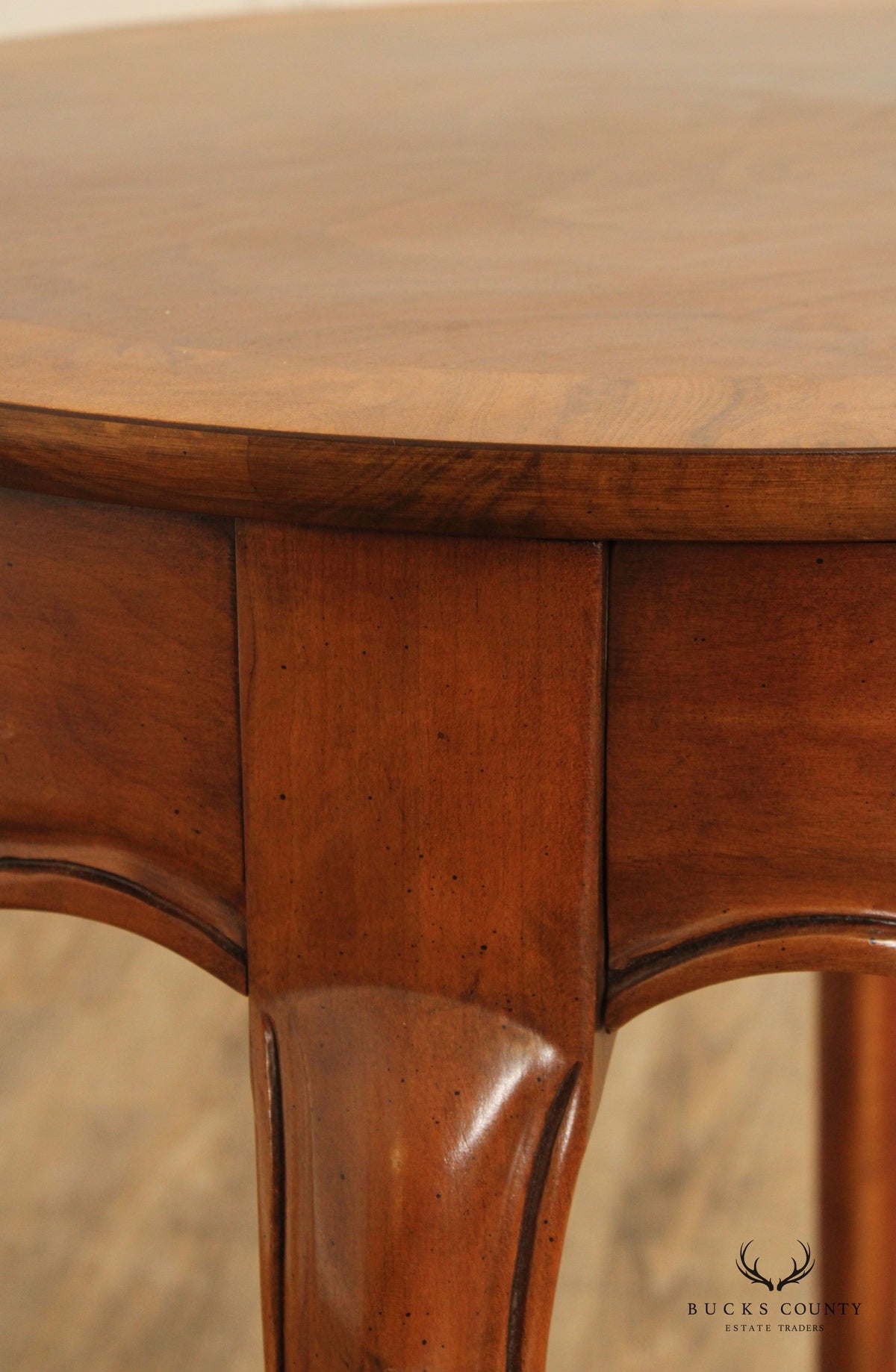 Baker Furniture French Country Style Walnut Side Table