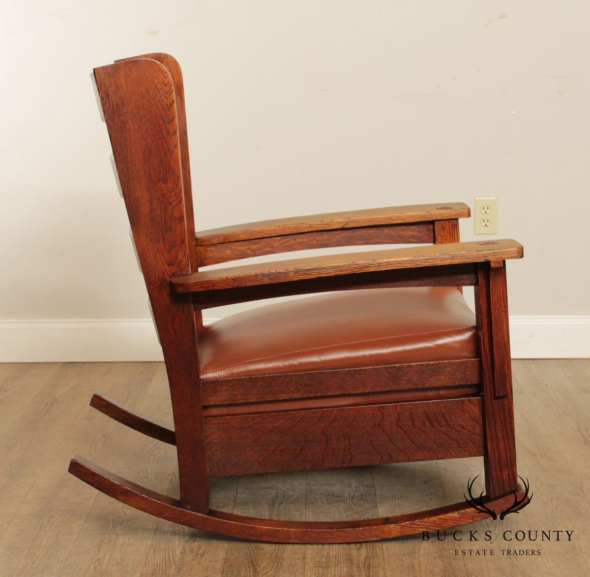 Lifetime Antique Mission Style Tiger Oak Rocker