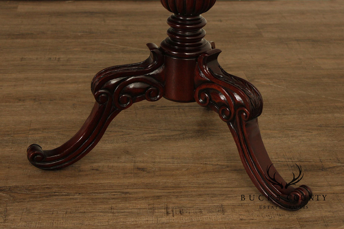 Rococo Style Mahogany Finish Parlor Table
