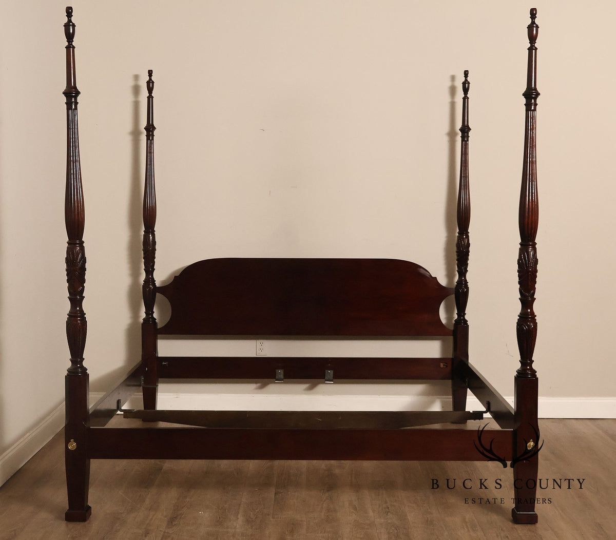 Century Furniture Claridge Collection Georgian Style Mahogany King Size Four Poster Bed