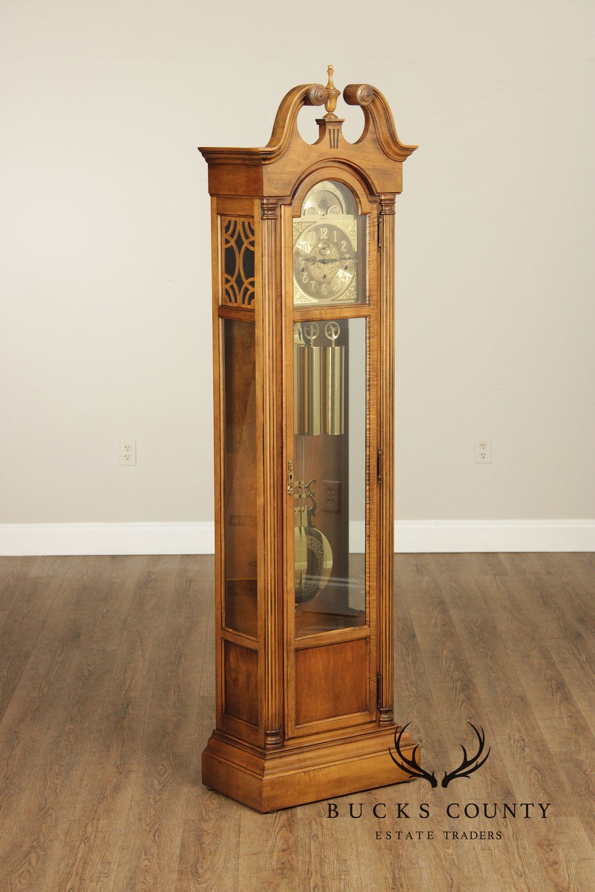 Howard Miller Georgian Style Walnut Grandfather Clock