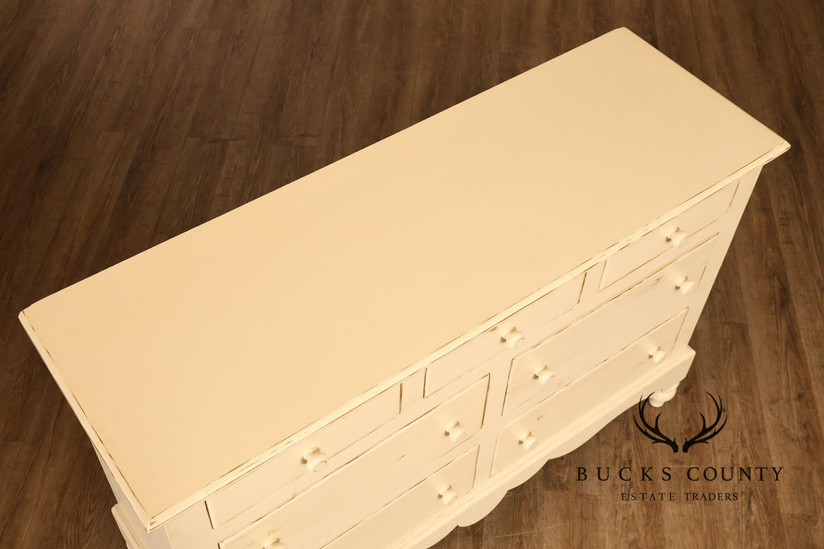 Coastal Style Painted Chest of Drawers