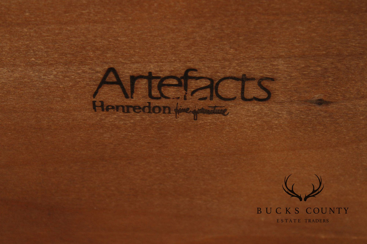 Henredon Artefacts Campaign Style Oak Console Table