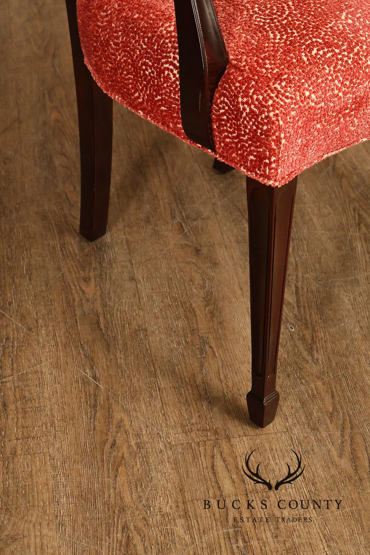 Stickley Federal Mahogany Set Of Eight Shield Back Dining Chairs