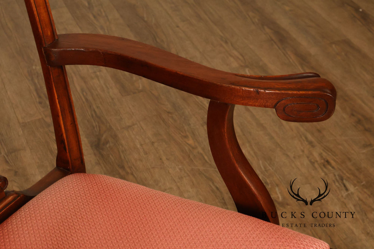 Chippendale Style Set of Eight Mahogany Dining Chairs