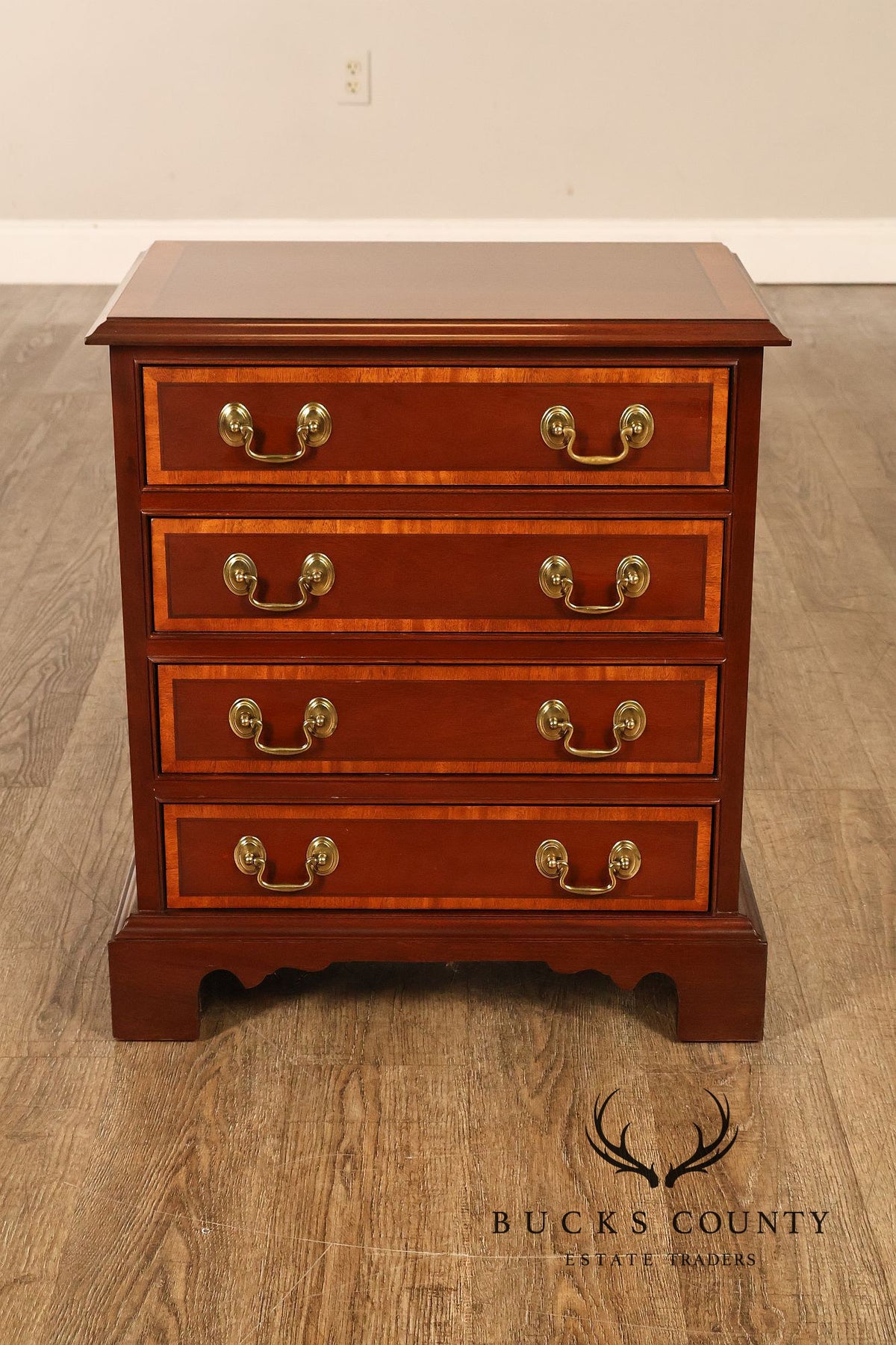 Pennsylvania House Banded Mahogany Bedside Chest