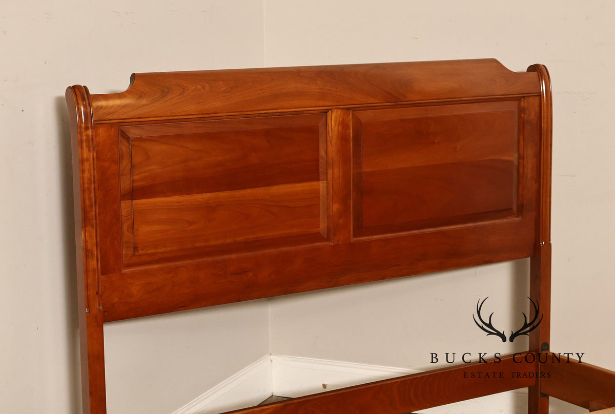 Stickley Solid Cherry Full Size Sleigh Bed