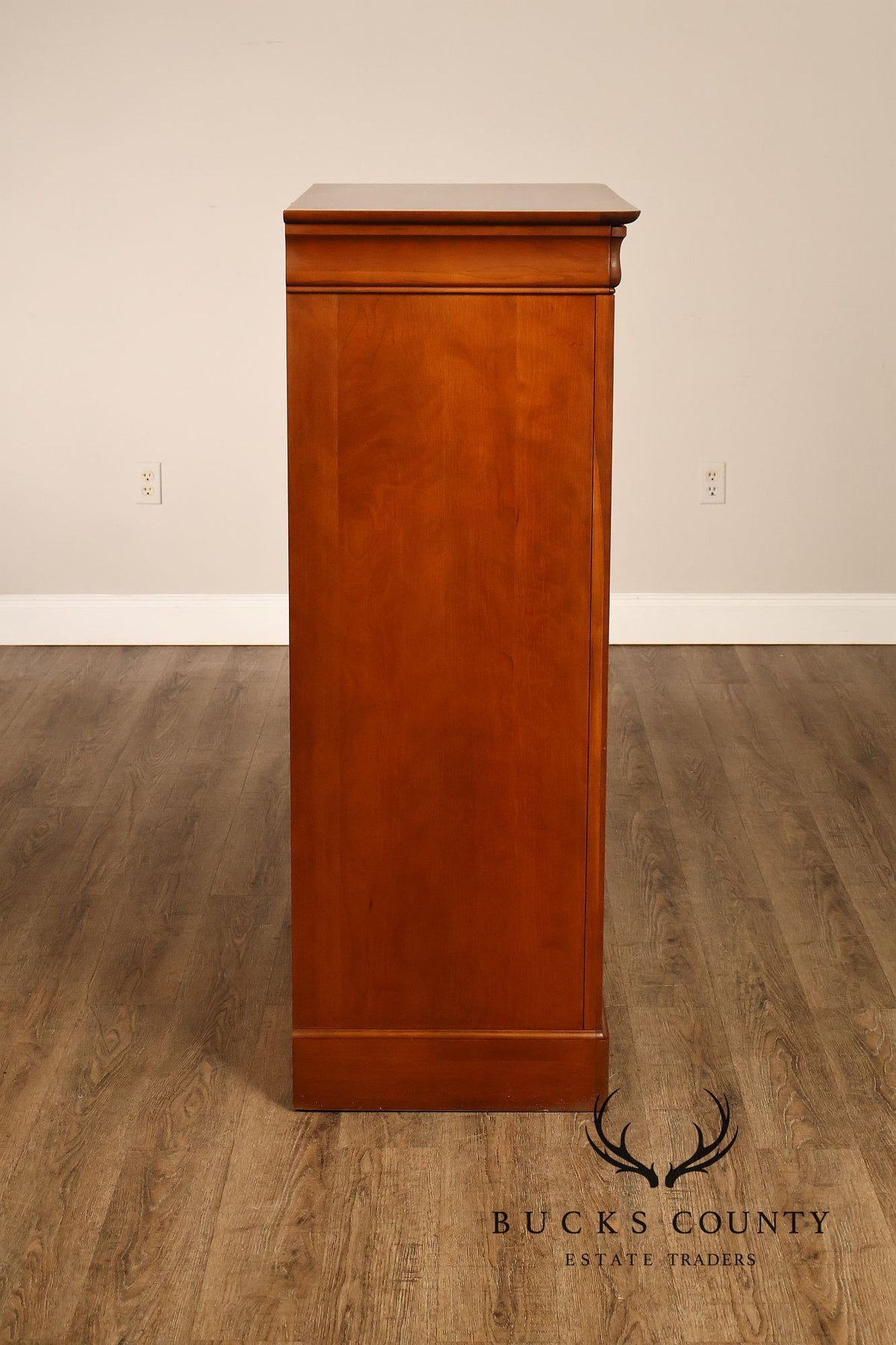 Louis Philippe Style Cherry Seven Drawer Tall Chest Of Drawers