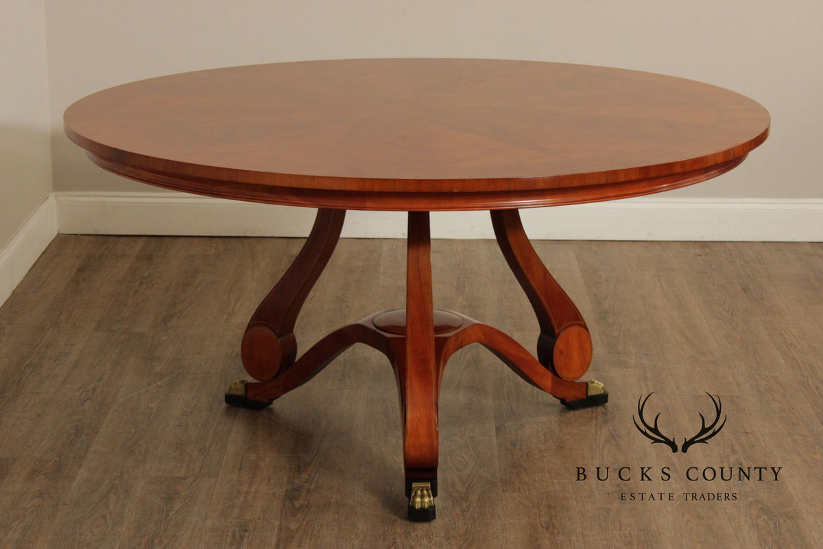 John Widdicomb Round Mahogany Dining Table Designed By Chad Womack