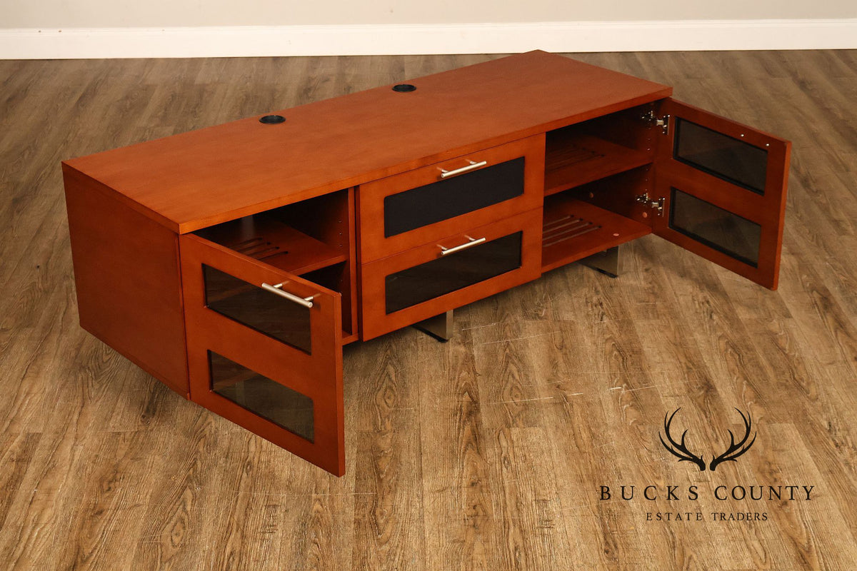 BDI Contemporary Cherry Finish TV Media Console