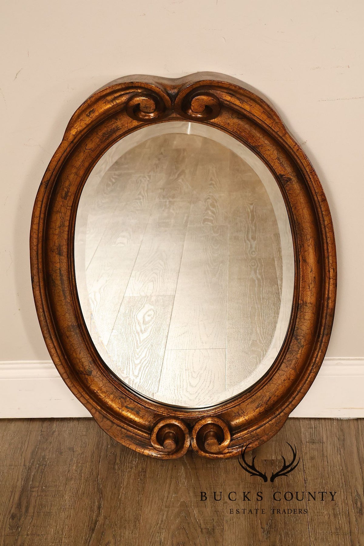 Carolina Mirror Oval Giltwood Wall Mirror