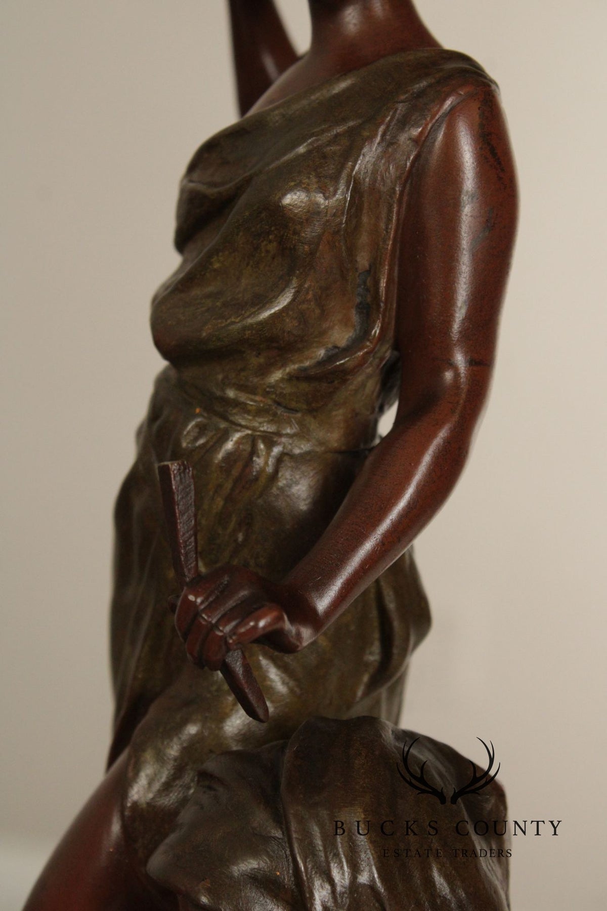 Emmanuel Villanis Bronze Statue, 'The Sculptor'