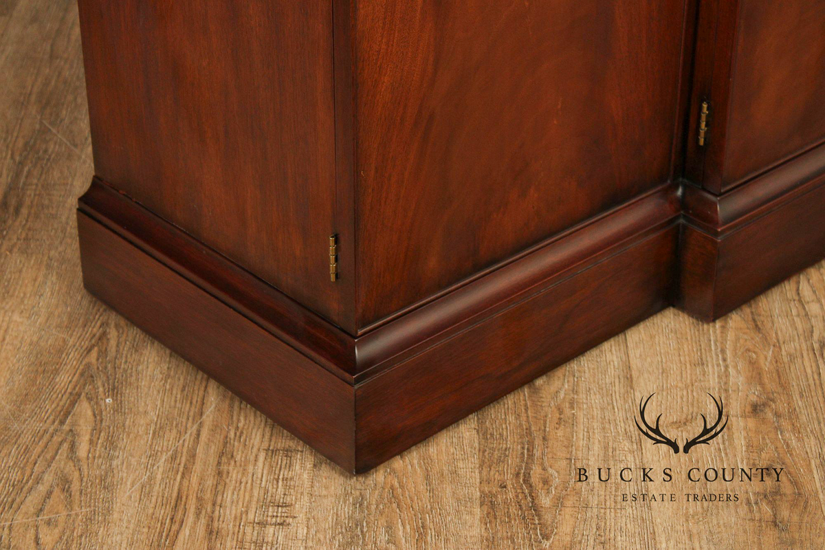 Henkel Harris Regency Style Mahogany Breakfront China Cabinet
