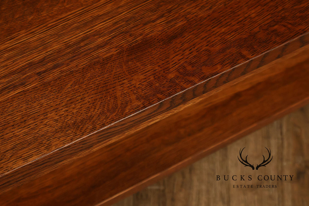 Stickley Mission Collection Oak Spindle Coffee Table