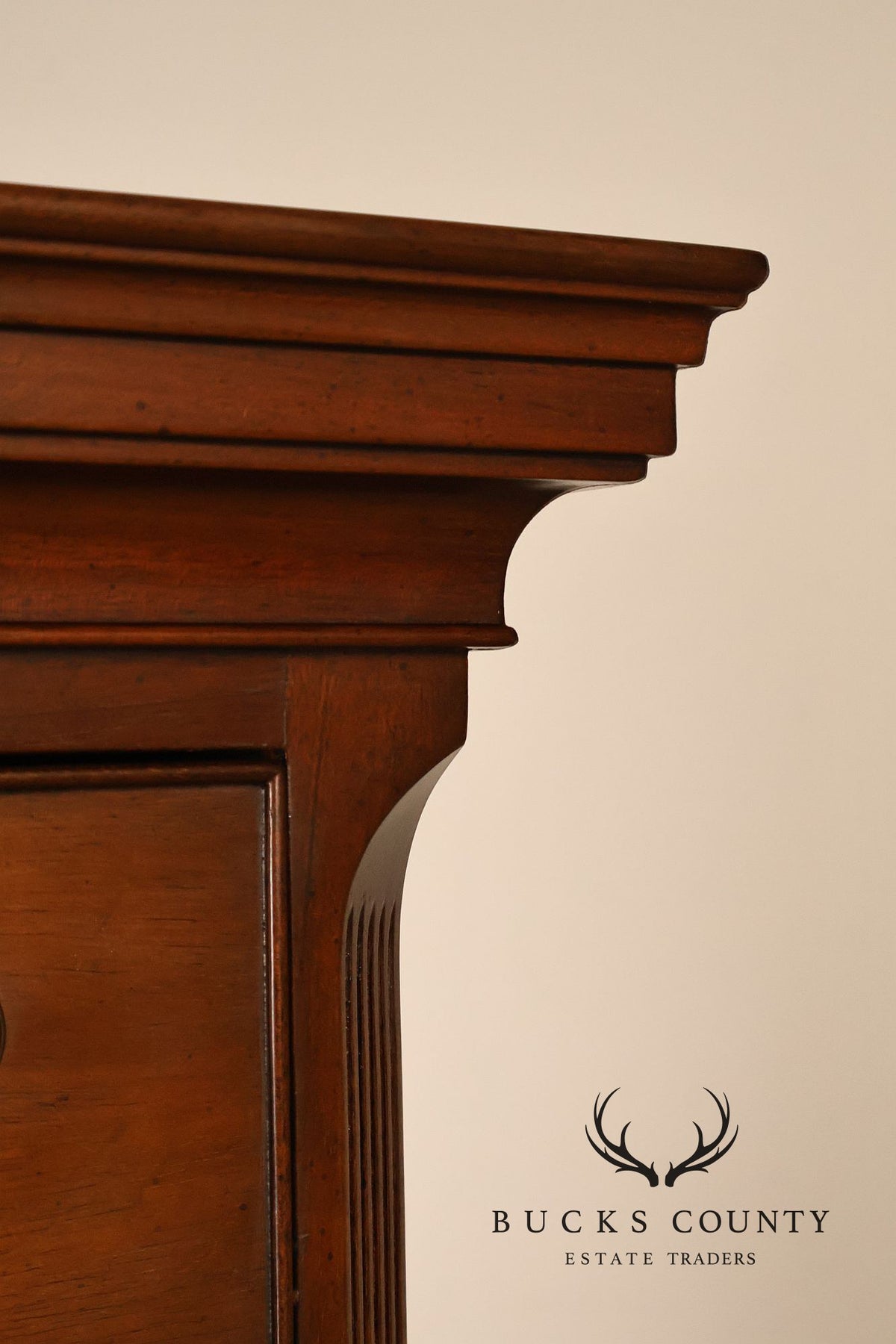 Kittinger Mahogany 10 Drawer Chippendale Style Chest-on-Chest Tall Dresser