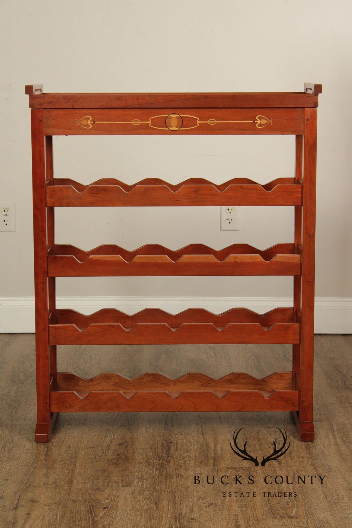Stickley Mission Collection Cherry Wine Rack With Removable Serving Tray