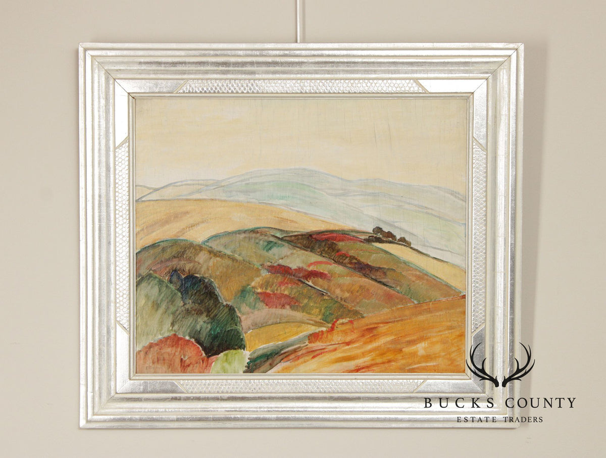 Elizabeth Grandin Oil on Board Landscape