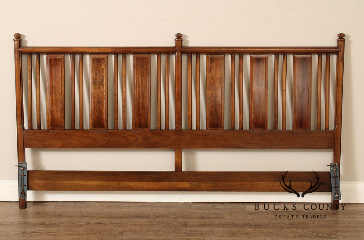 Heritage Mid Century Modern Walnut King Headboard