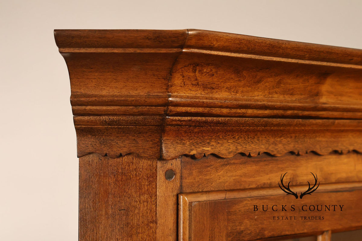 Ethan Allen 1776 Collection Pair of Maple Corner Cabinets