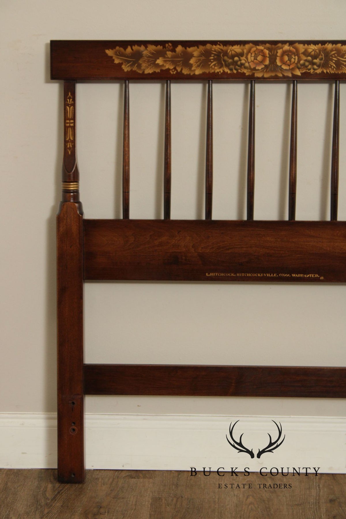 Hitchcock Early American Style Spindle Twin Headboard