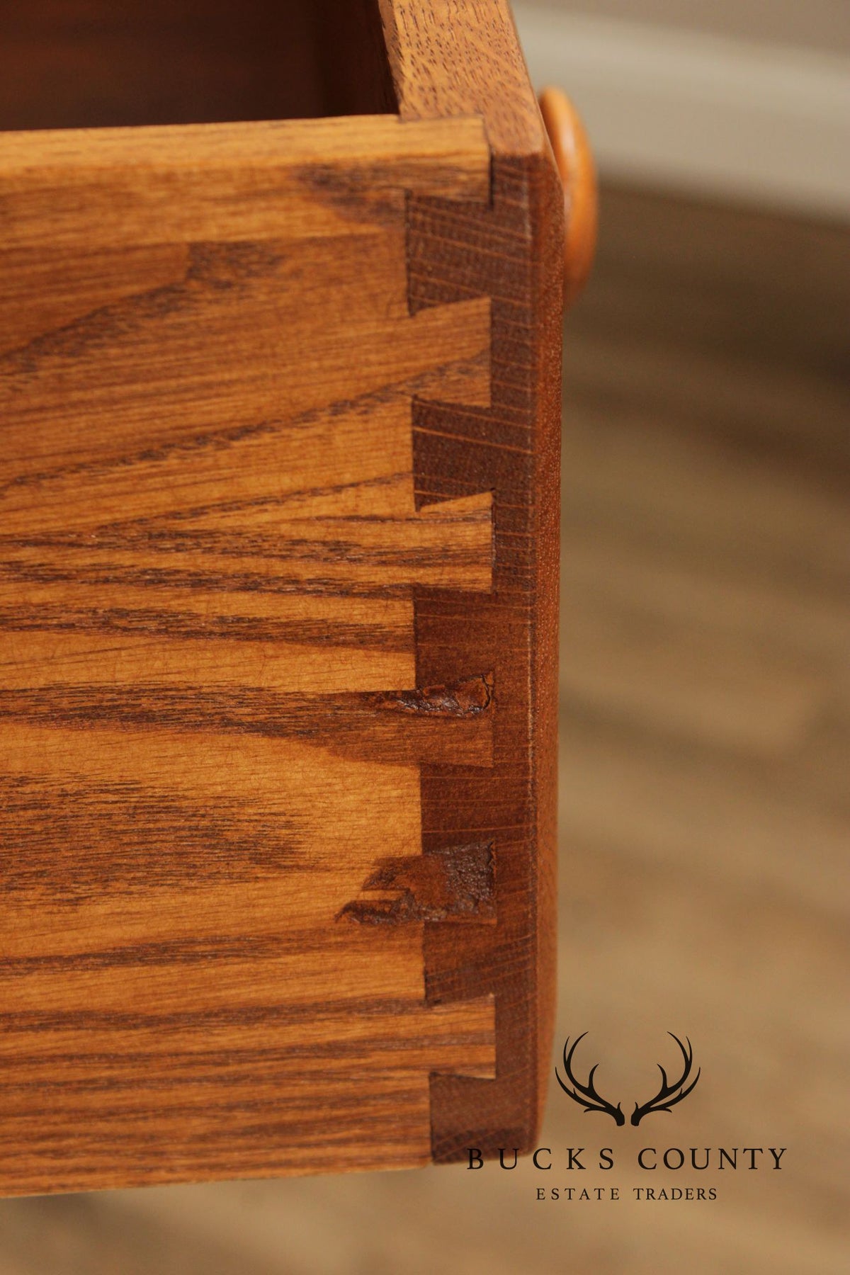 Hunt Country Furniture Pair of Oak Five Drawer Dressers