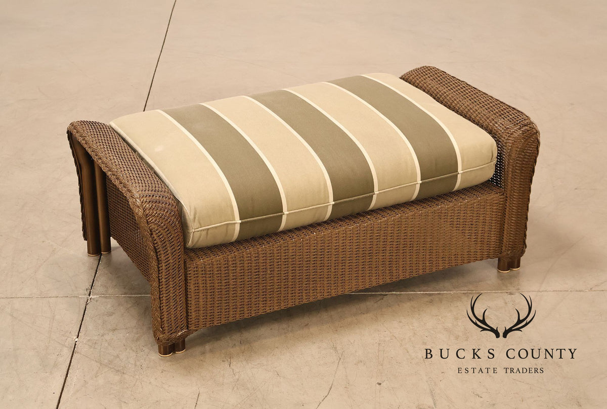 Lloyd Flanders 'Reflections' Outdoor Wicker Ottoman