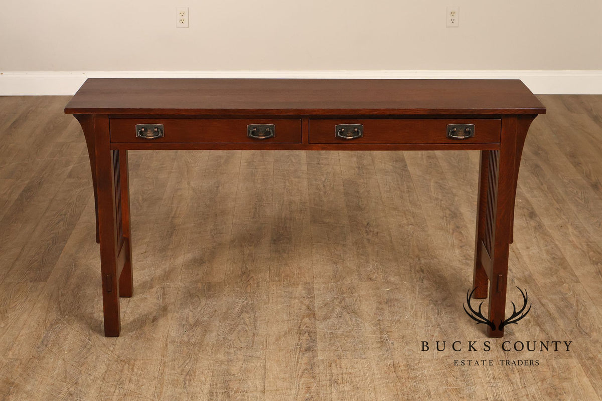Stickley Mission Collection Oak Sofa Table