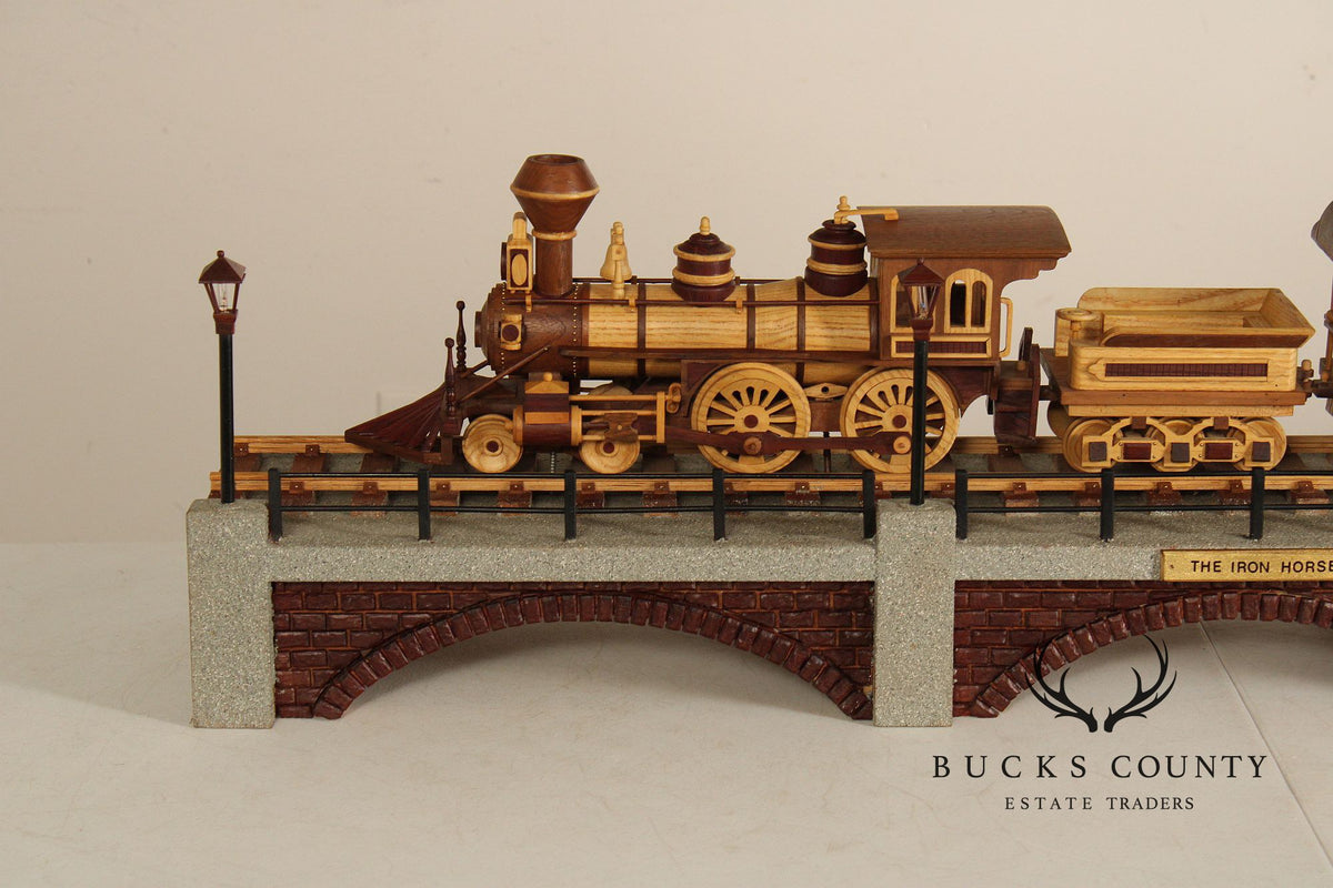 Philip Jacoby Carved Wood Model Train
