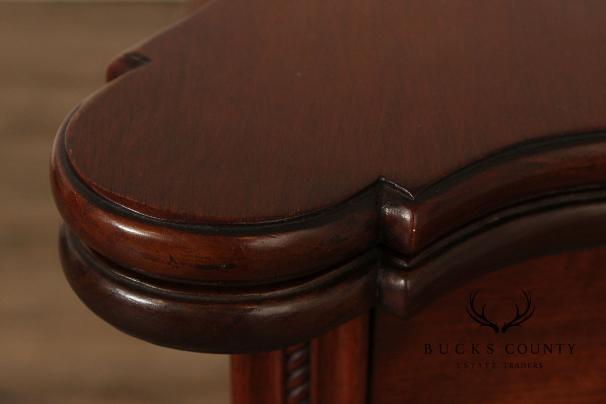 1940's Chippendale Style Mahogany Flip Top Card Table