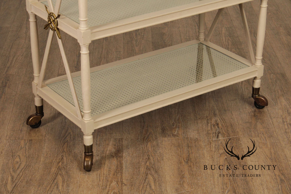 Regency Style Vintage Three Tier Serving Trolley