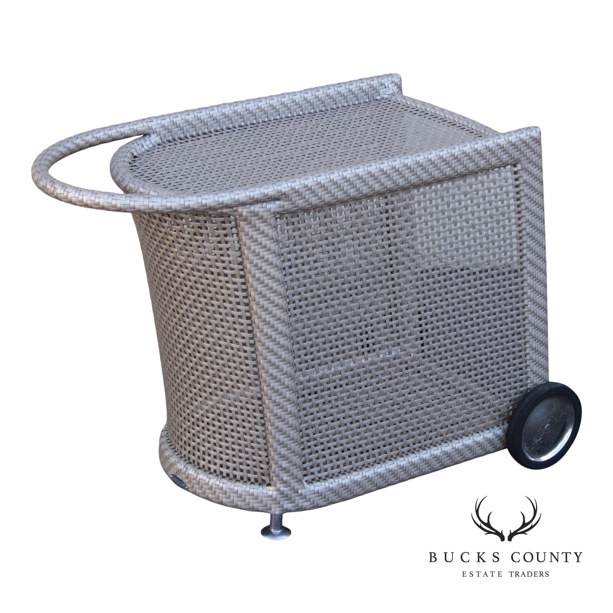 Dedon Contemporary Outdoor Patio Bar Cart