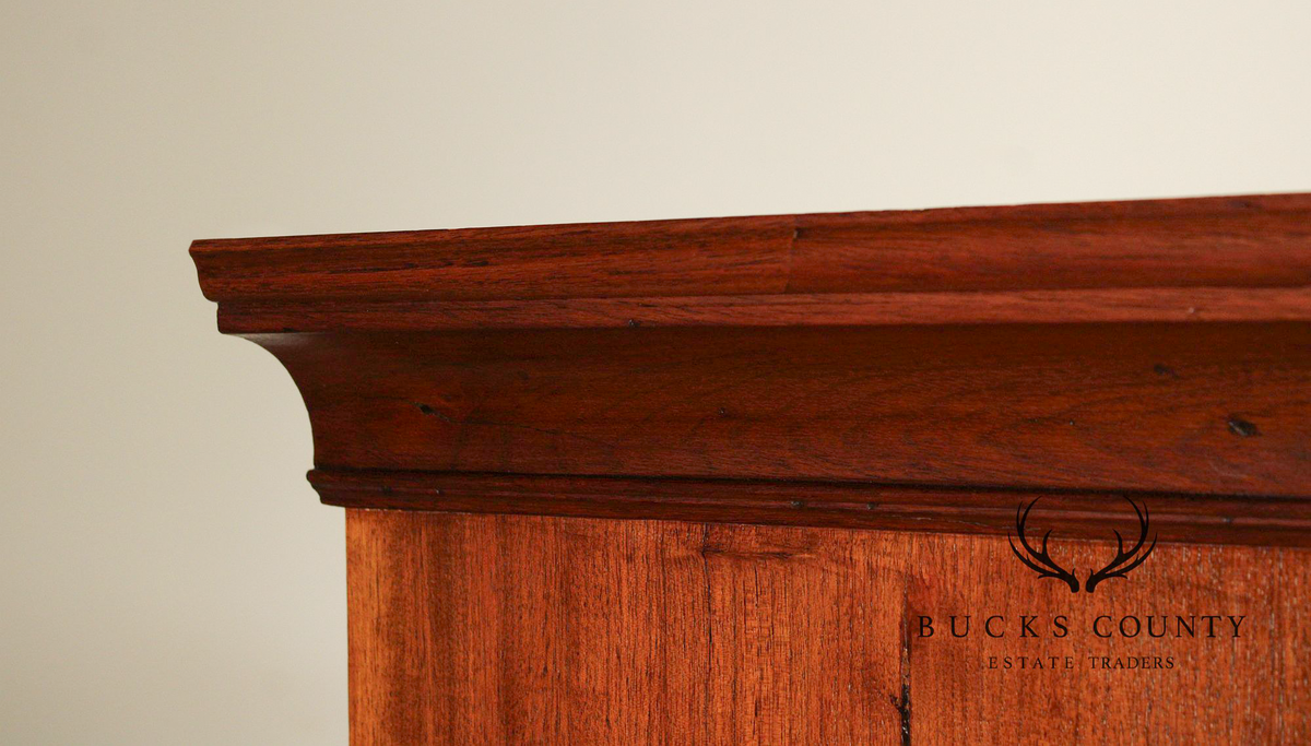 Antique American Chippendale Style Walnut Tall Chest of Drawers