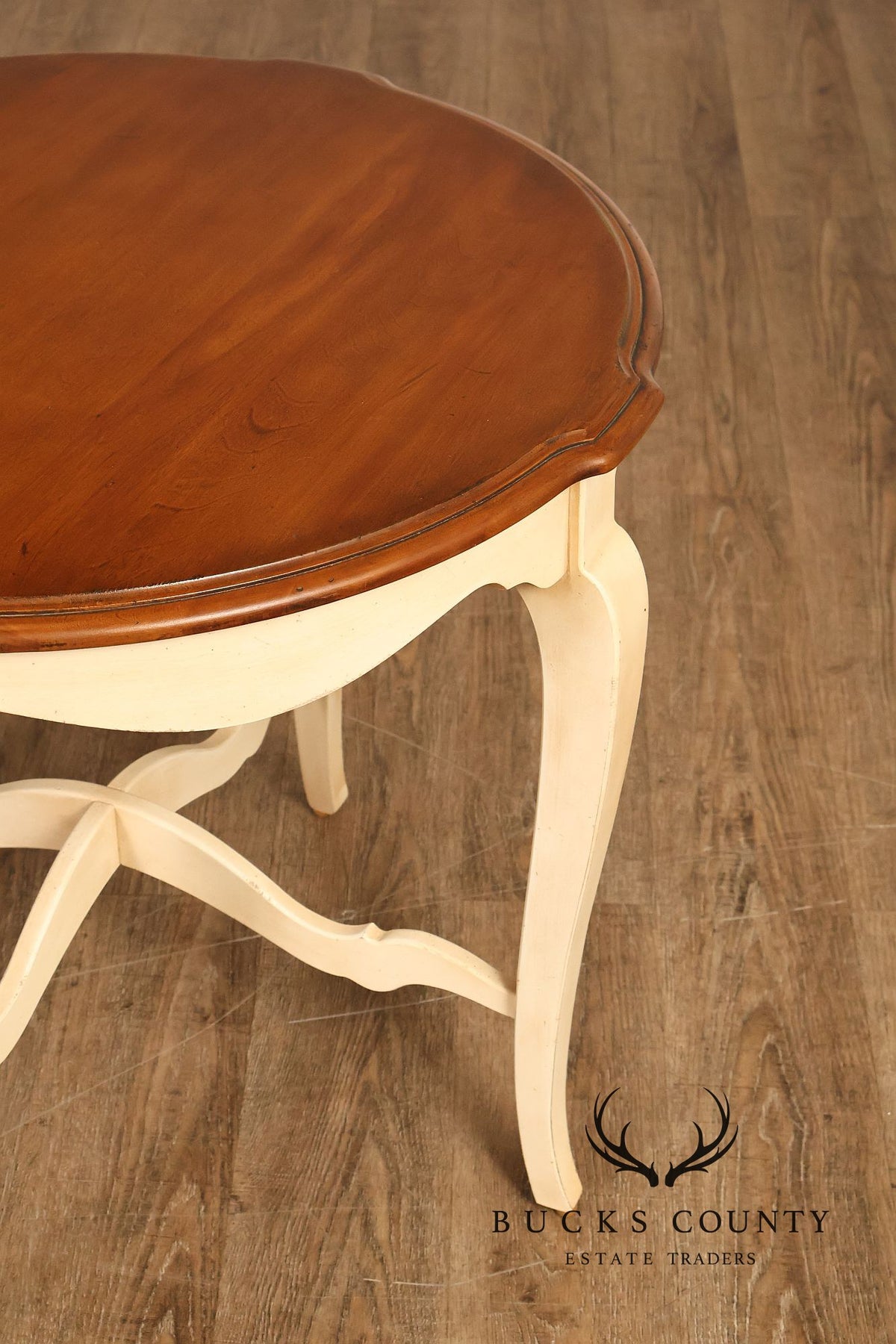 Ethan Allen French Country Round Accent Side Table