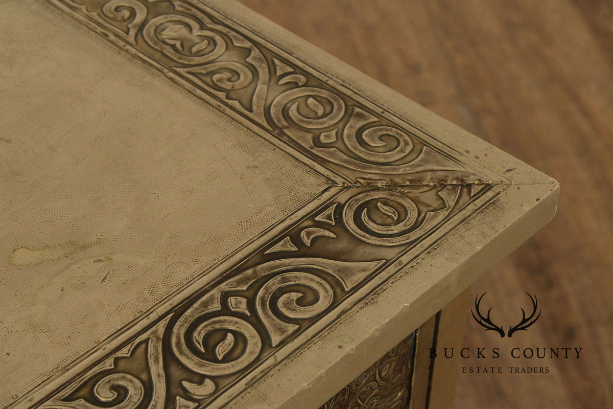 Vintage Embossed Metal Chest of Drawers