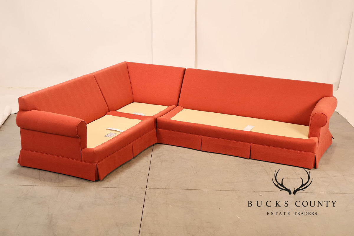 Miles Talbott Left-Facing Custom Upholstered Sectional Sofa